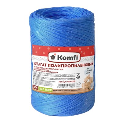 Шпагат полипропиленовый, 100 м, 1000 текс, синий, Komfi/*60