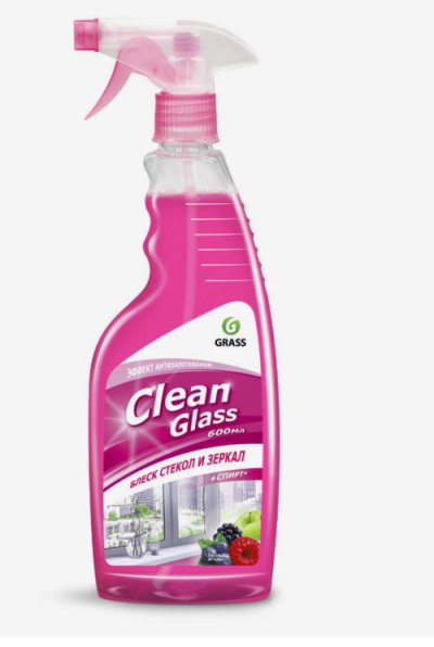 Средство для стекол и зеркал Grass Clean Glass Лесные ягоды  600мл/8