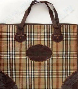 Сумка полипропиленовая с ручками 68*59+28см Кожа S6 /1/10/80