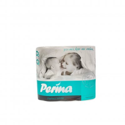 Туалетная бумага 3 слоя PERINA классик 4шт/10