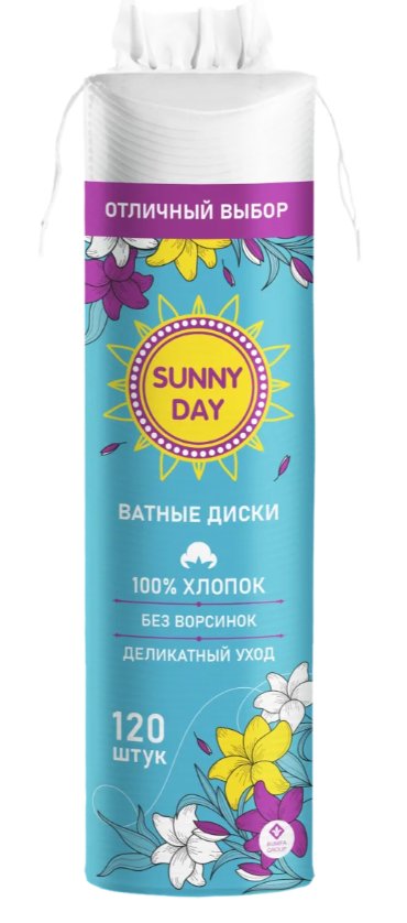 Ватные диски SUNNY DAY 120 шт./35