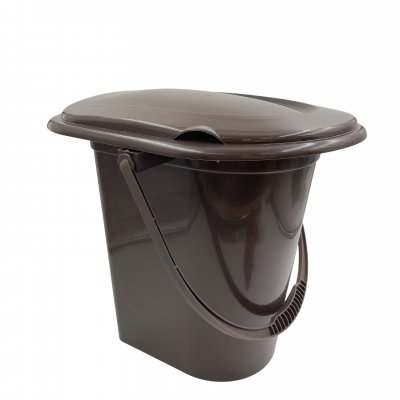 Ведро-туалет 17л коричневое(М1319)/10