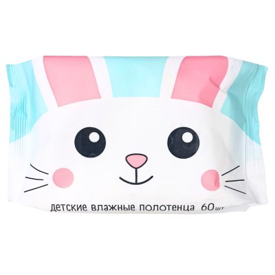 Влажные полотенца 27*18 Детские 60 шт/10
