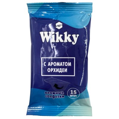 Влажные салфетки Wikky 15шт Орхидея 1/135