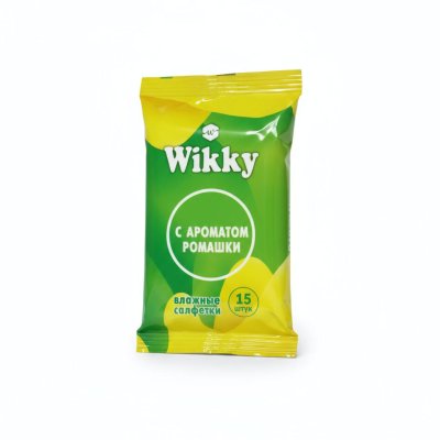 Влажные салфетки Wikky 15шт Ромашка 1/135